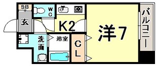 プレサンス三宮花時計前の物件間取画像